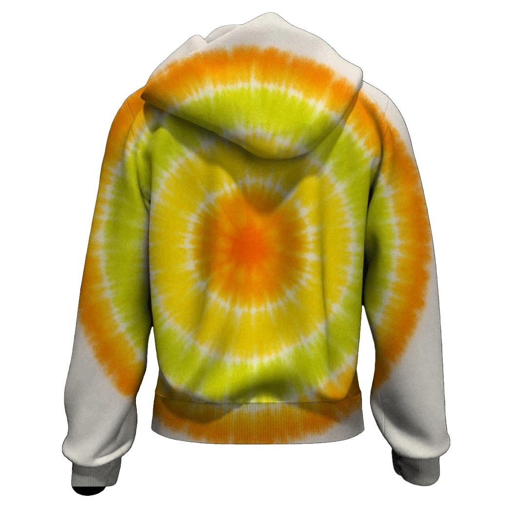 Citrus Bullseye Burst designer hoodies