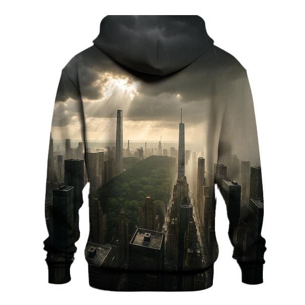 Aerial Rainstorm Over Midtown hoodie styles
