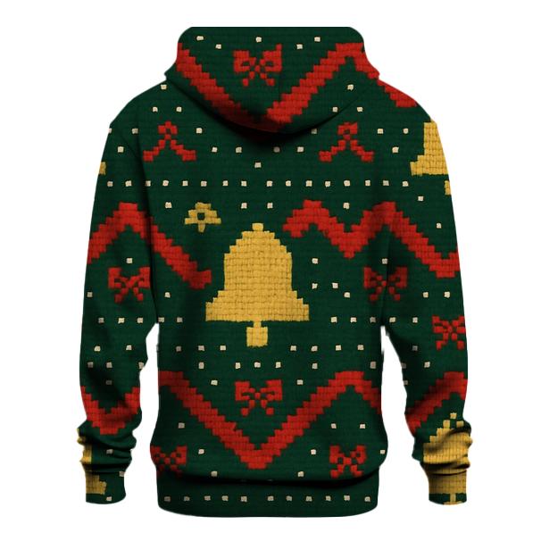 Bells And Ribbon Zigzag Track Design hoodie styles