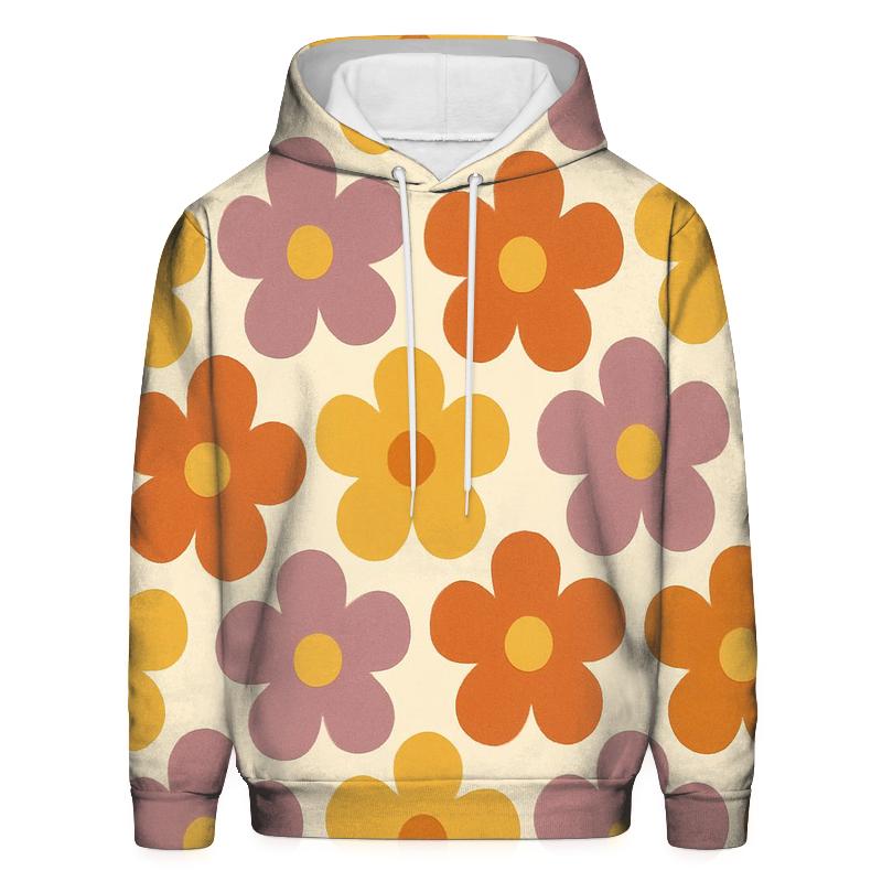 Funky Flower Wallpaper Tiles hoodie designs