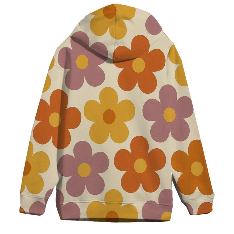 Funky Flower Wallpaper Tiles hoodie designs