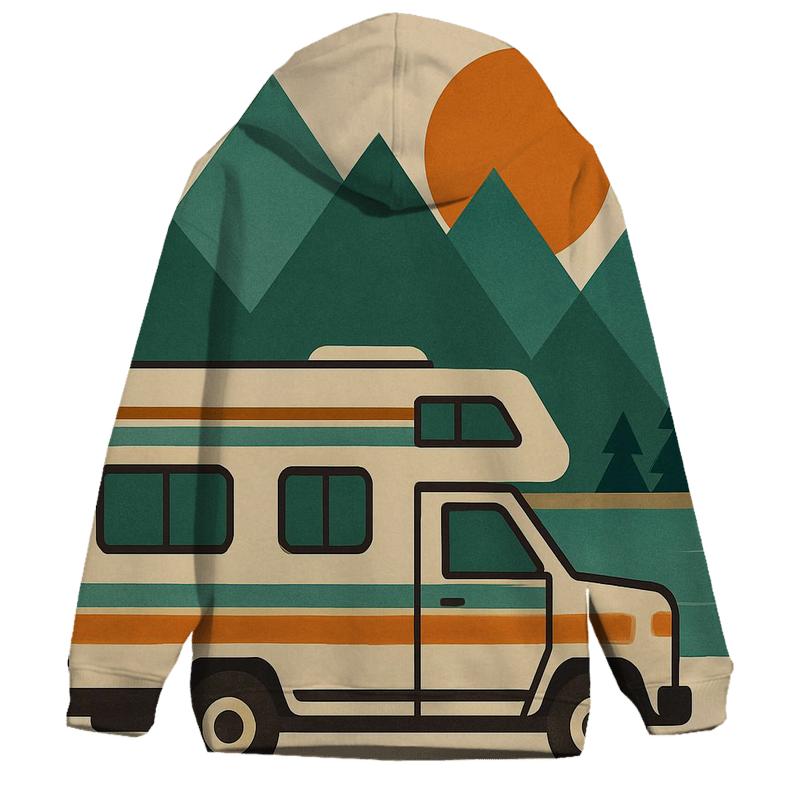 Analog Adventure Camper embroidered hoodies