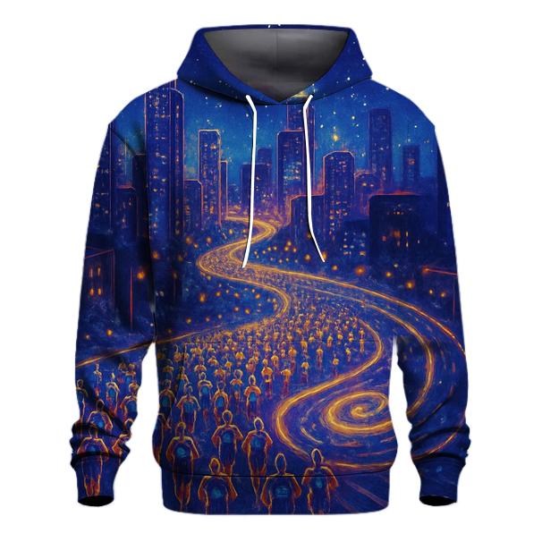 Starlight Marathon City printed hoodies