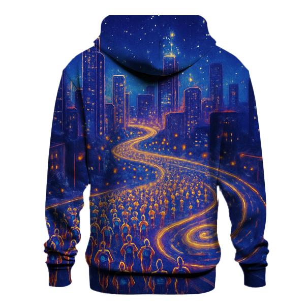 Starlight Marathon City printed hoodies