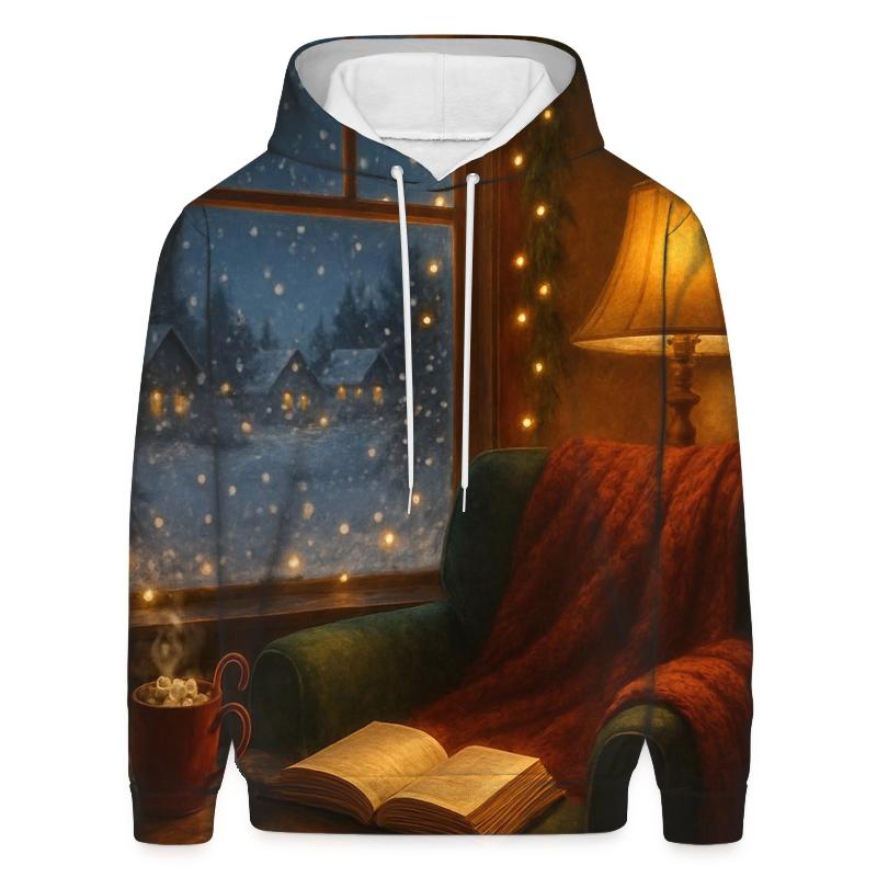 Quiet Corner With Christmas Cocoa graphic hoodies