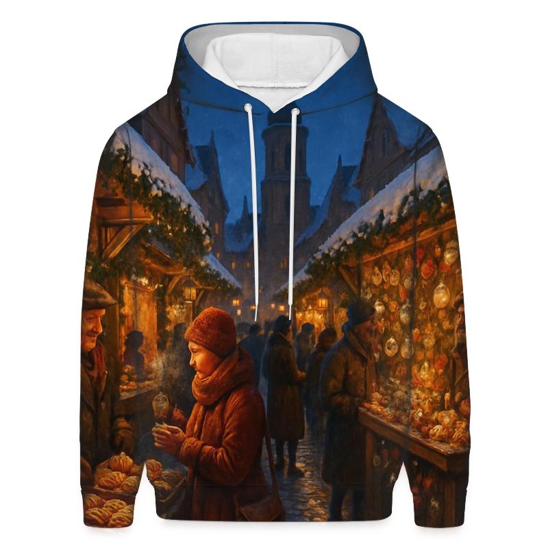 Old World Christmas Market Lane heavyweight hoodies