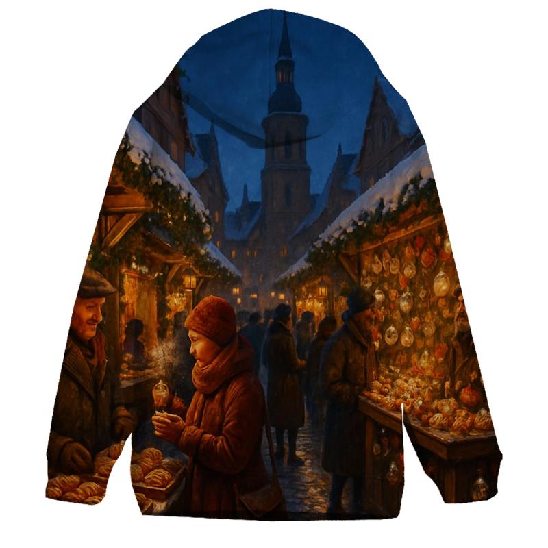 Old World Christmas Market Lane heavyweight hoodies