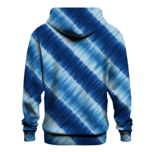 Indigo Arashi Wind Diagonals pullover hoodies