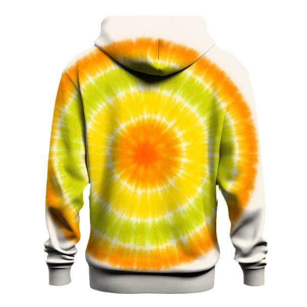 Citrus Bullseye Burst embroidered hoodies