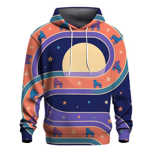 Retro Roller Rink Loop pullover hoodies