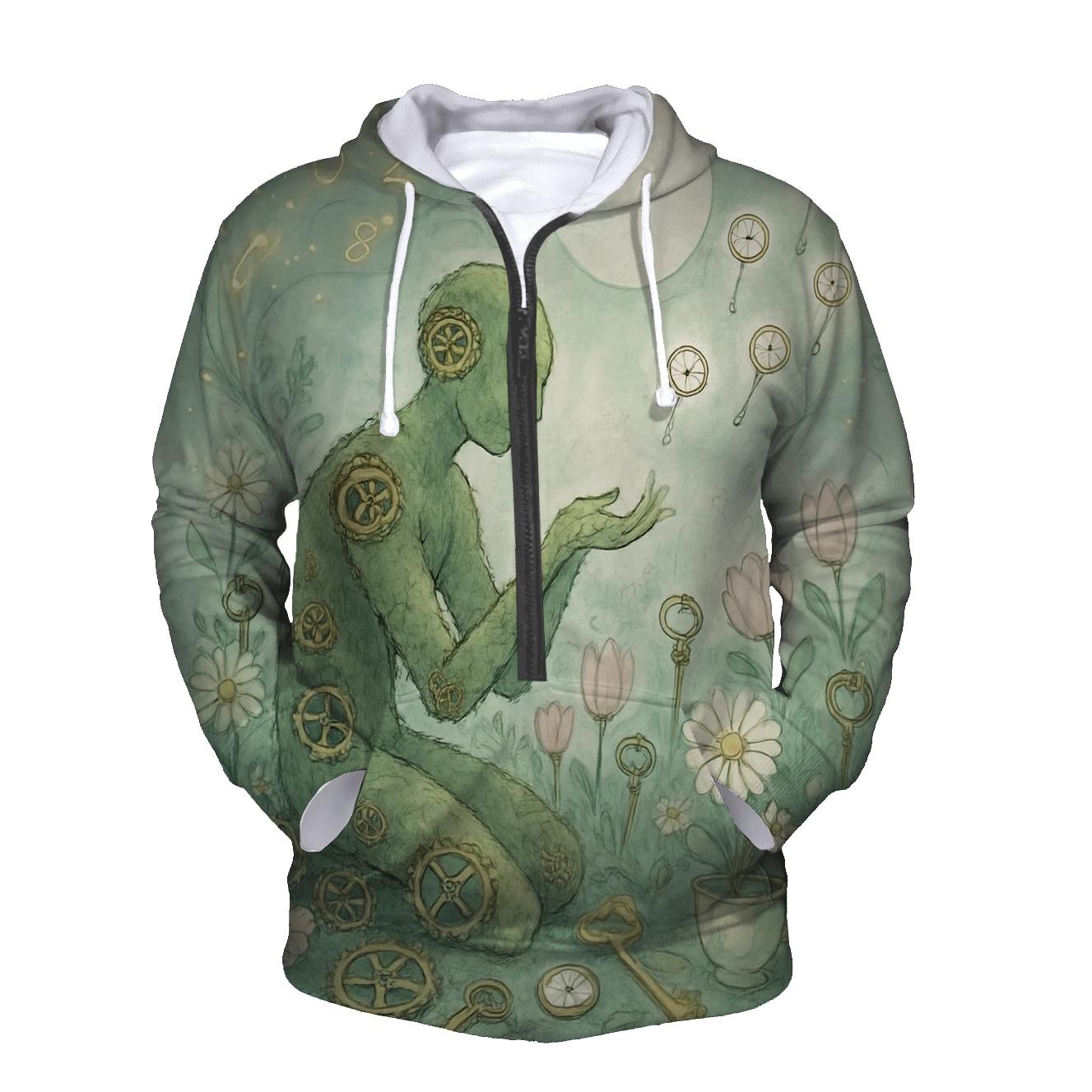 Serendipity Garden Clockwork embroidered hoodies