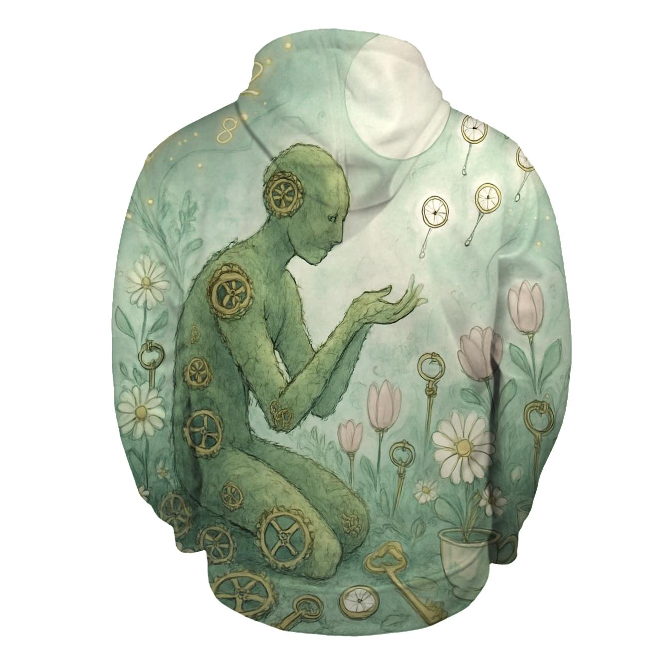 Serendipity Garden Clockwork embroidered hoodies