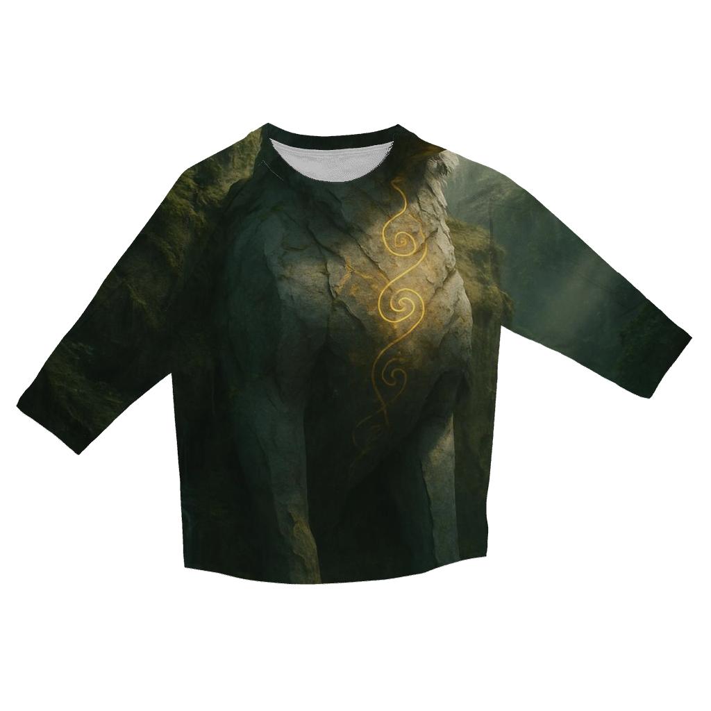 Ancient Stone Guardian Wolf stylish quarter sleeve tops