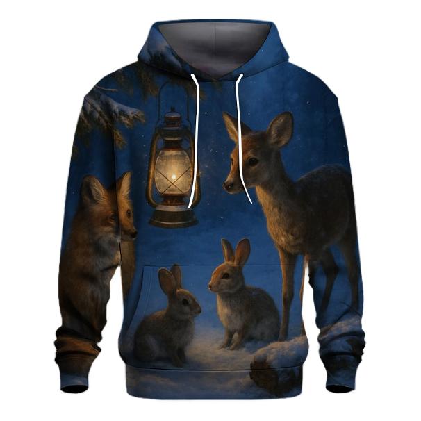 Woodland Animals Christmas Eve premium hoodies