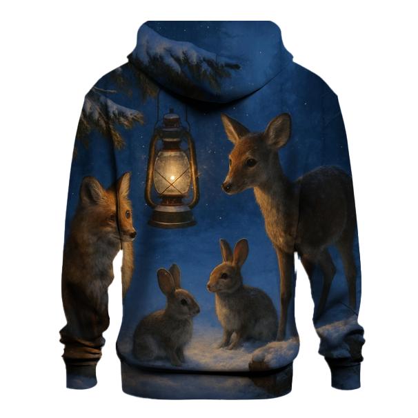 Woodland Animals Christmas Eve premium hoodies