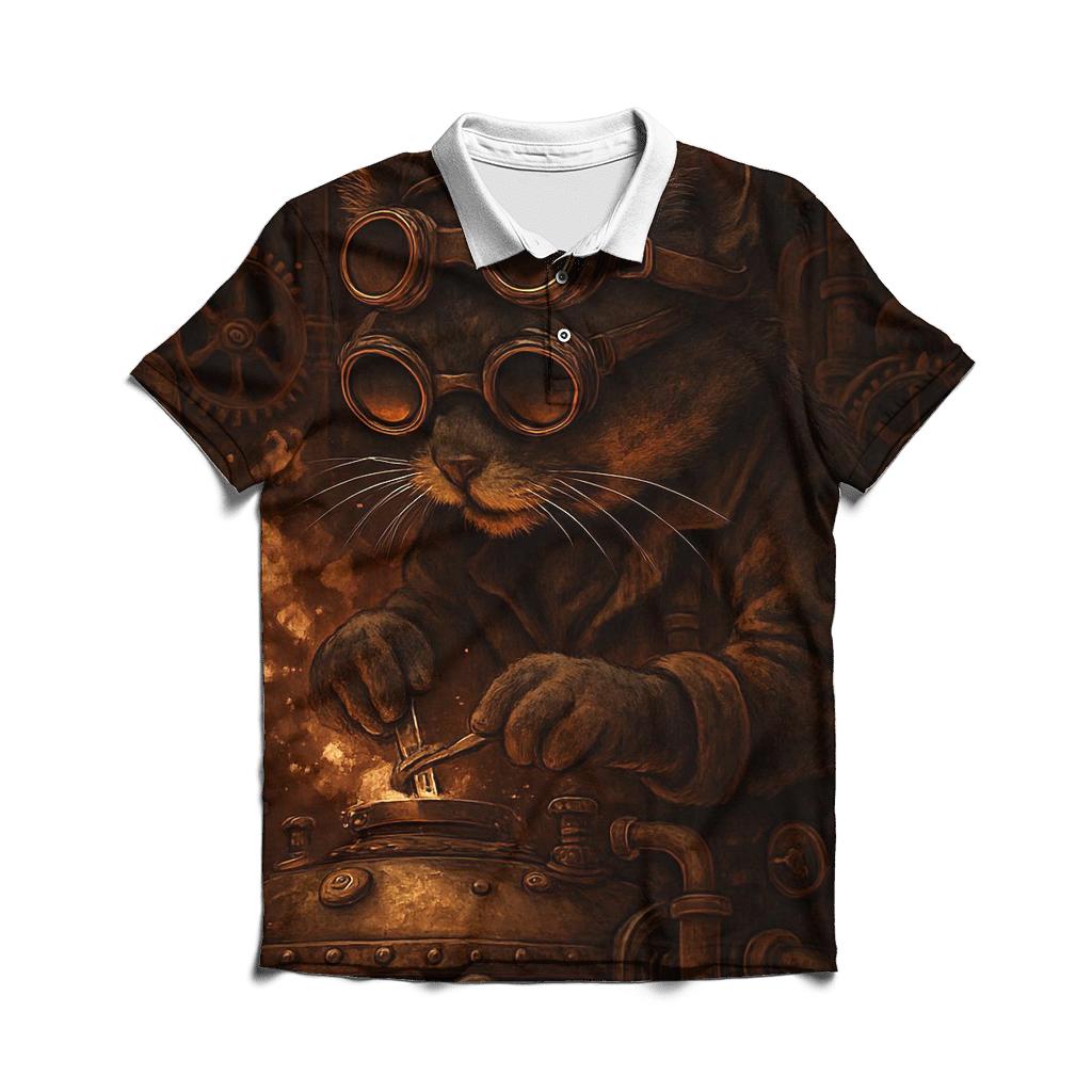 Steam Workshop Engineer Cat personalized polo shirts