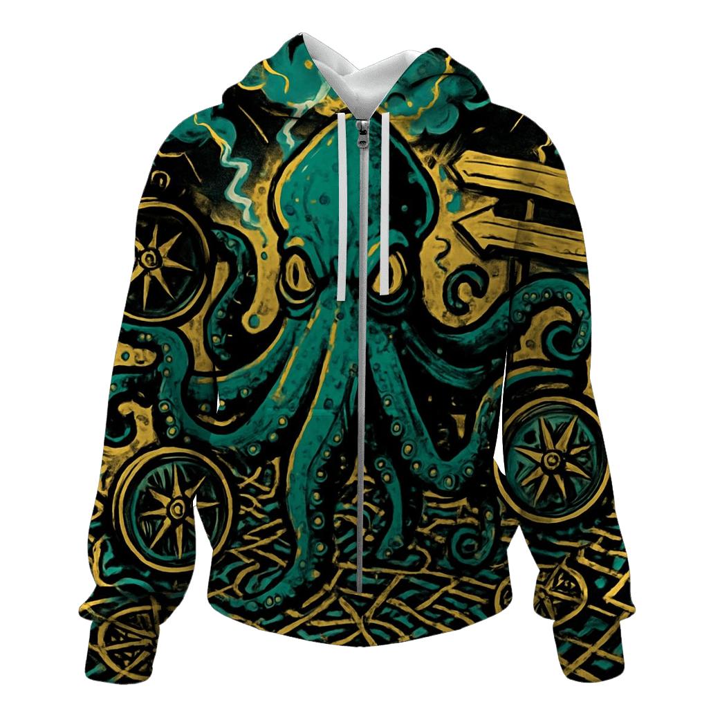 Chaotic Compass Kraken heavyweight hoodies