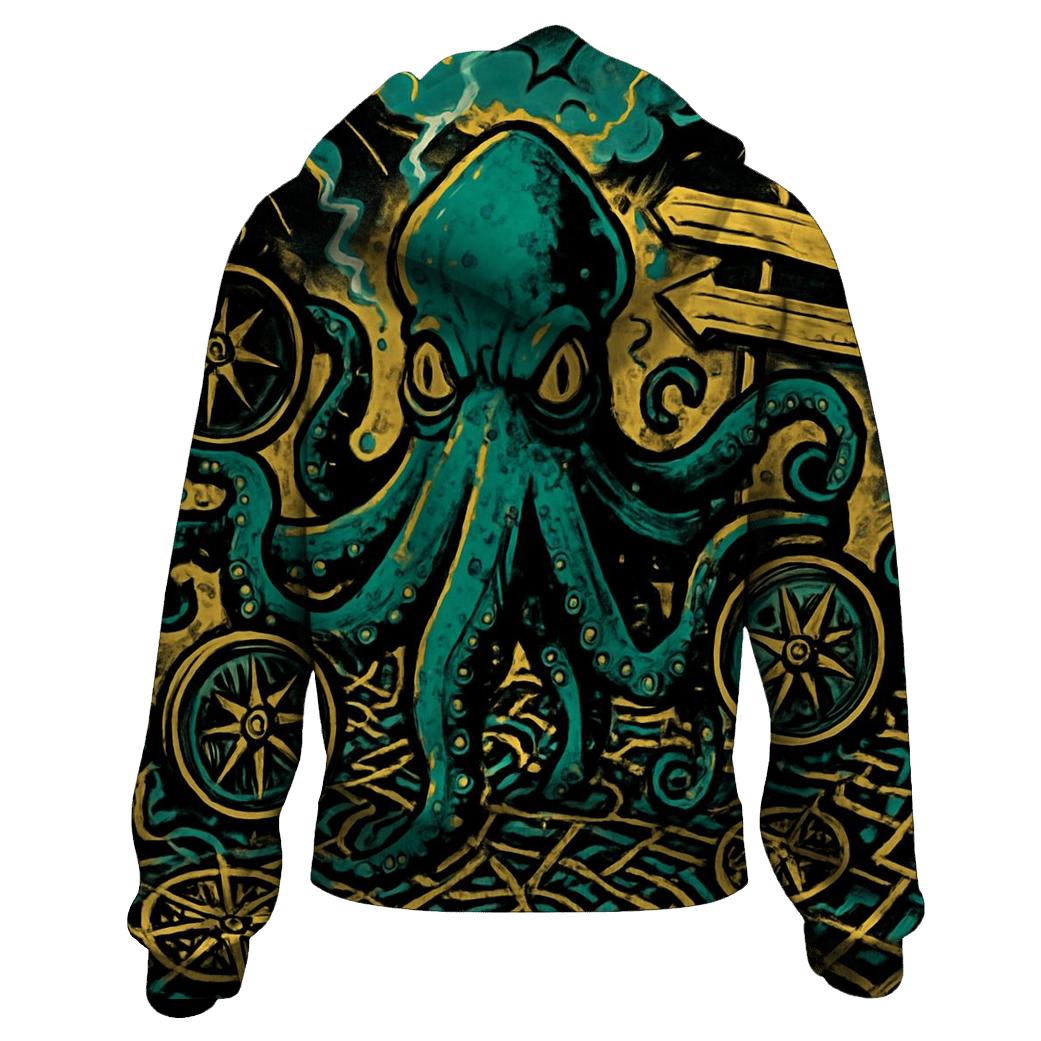 Chaotic Compass Kraken heavyweight hoodies