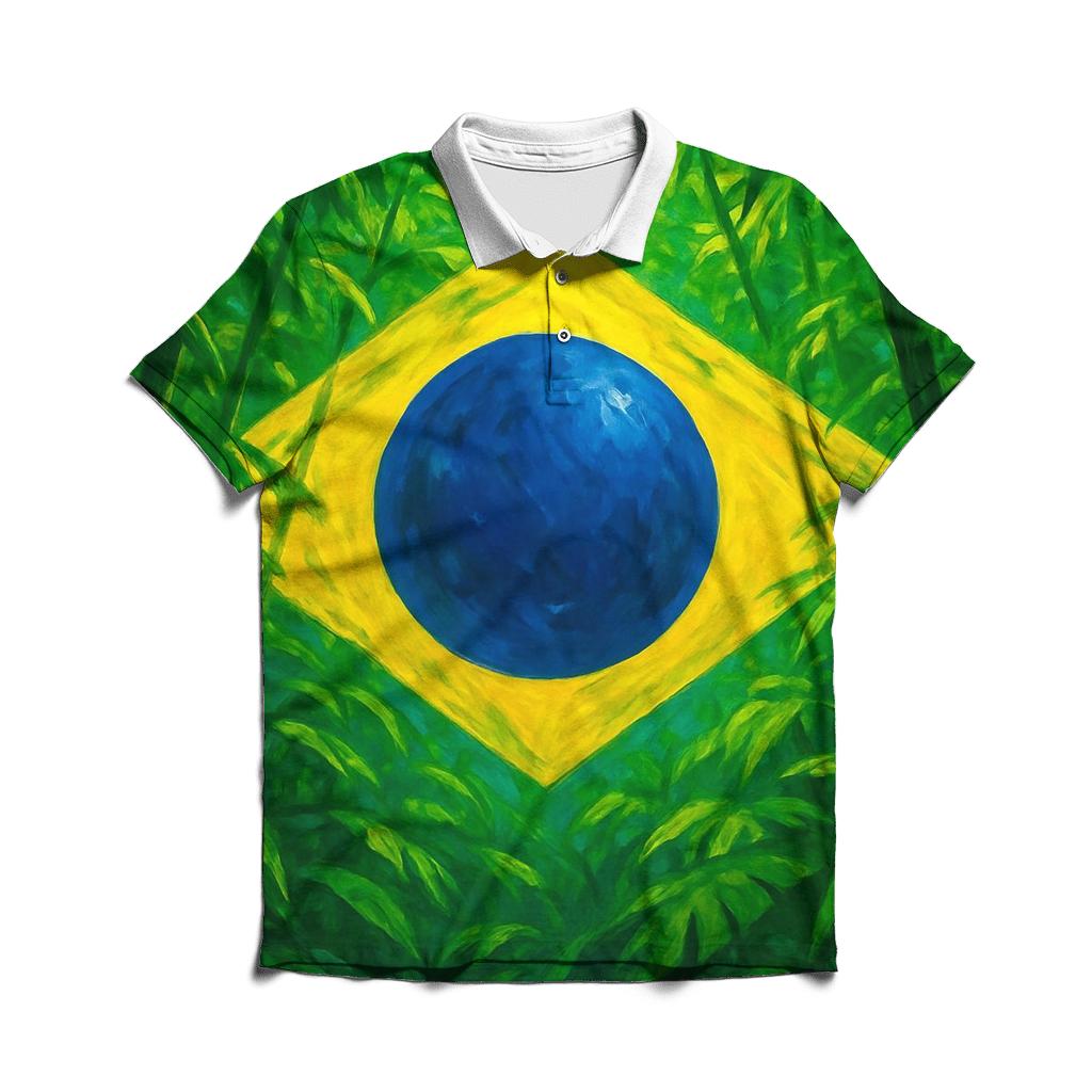 BrazilianRainforestPulse premium cotton polo shirts