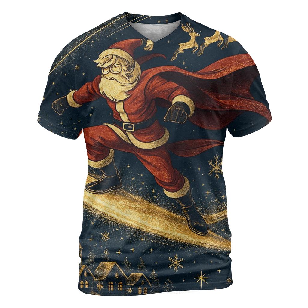 Midnight Santa Comet Ride personalized full print shirts