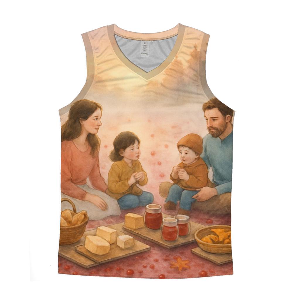 Cranberry Orchard Morning Picnic stylish racerback tanks