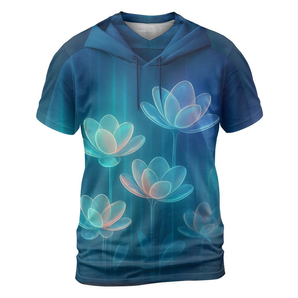 Aurora Glass Garden Gradient designer pattern shirts
