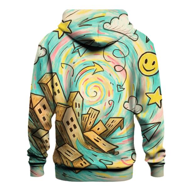 Whirlwind Cardboard City graphic hoodies