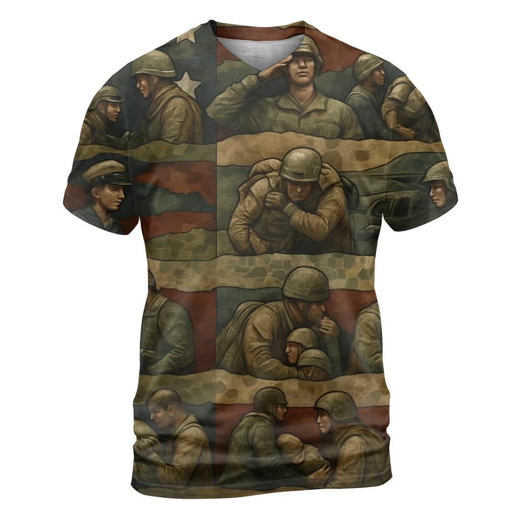 Camouflage Of A Grateful Nation custom all-over print shirts