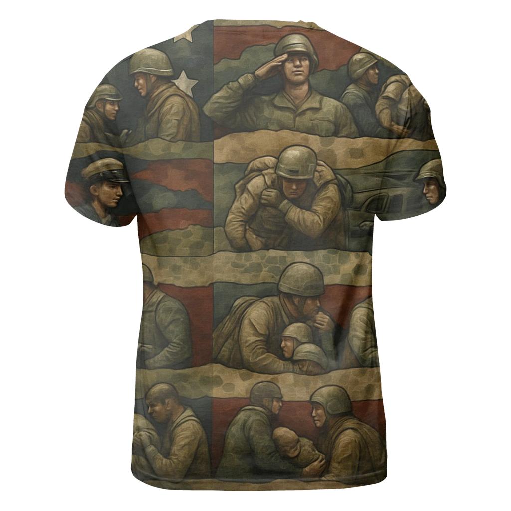 Camouflage Of A Grateful Nation custom all-over print shirts