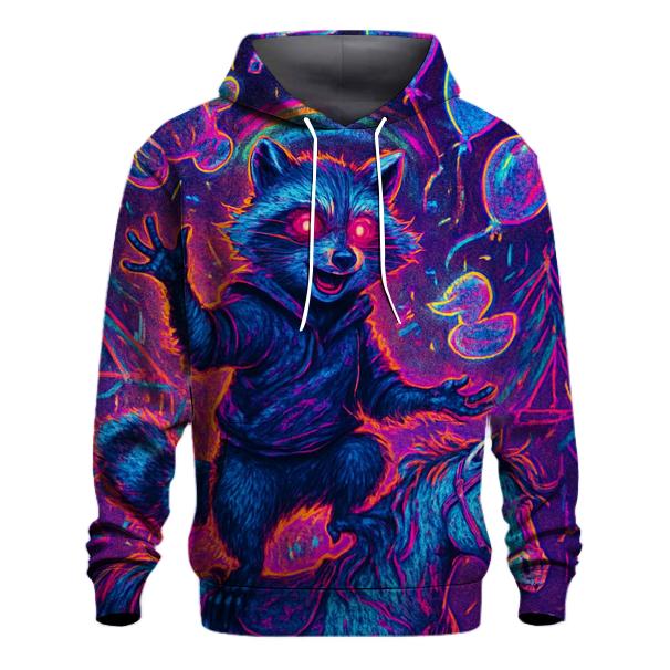 Glitch Carnival Raccoon hoodie trends