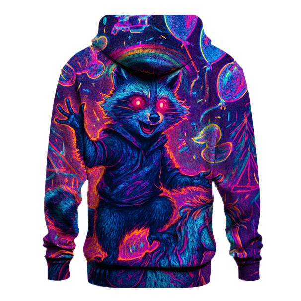 Glitch Carnival Raccoon hoodie trends