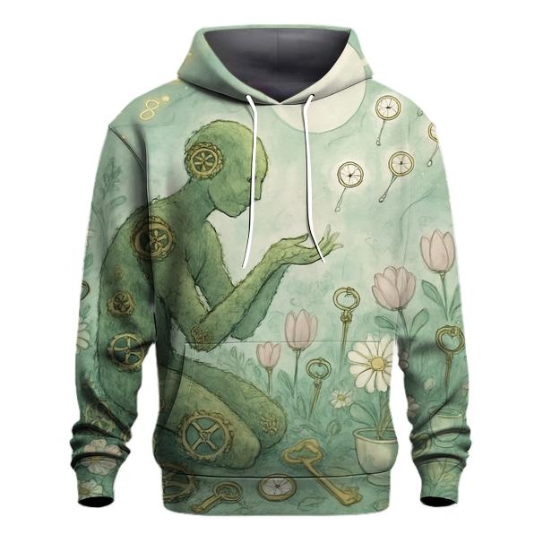 Serendipity Garden Clockwork embroidered hoodies