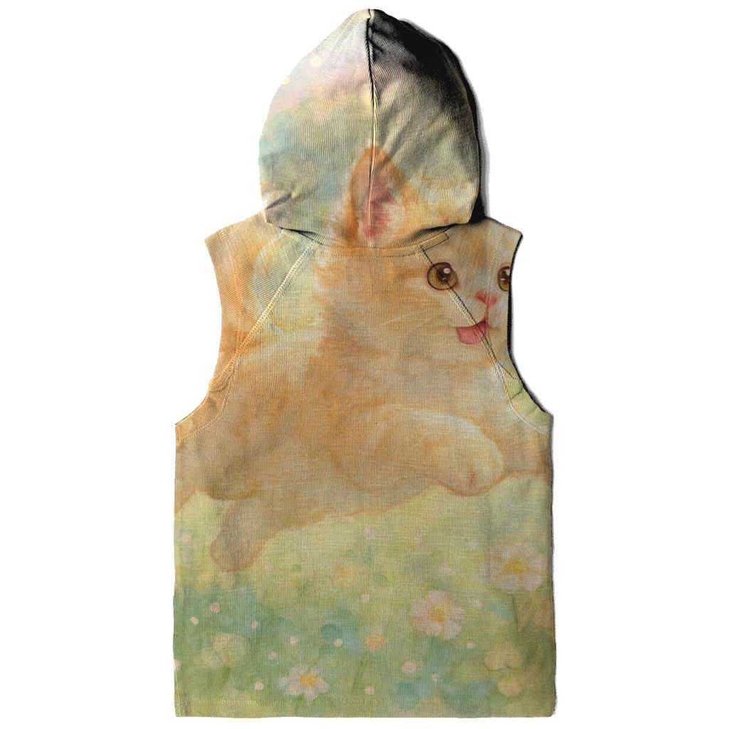 Sunrise Meadow Bubble Chase Cat hoodies fashion