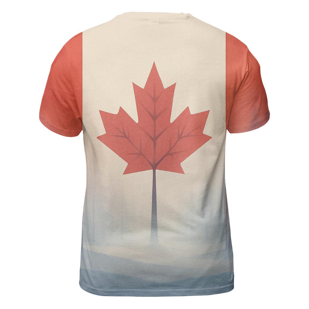 CanadianMapleMistSilhouette unique graphic print tees