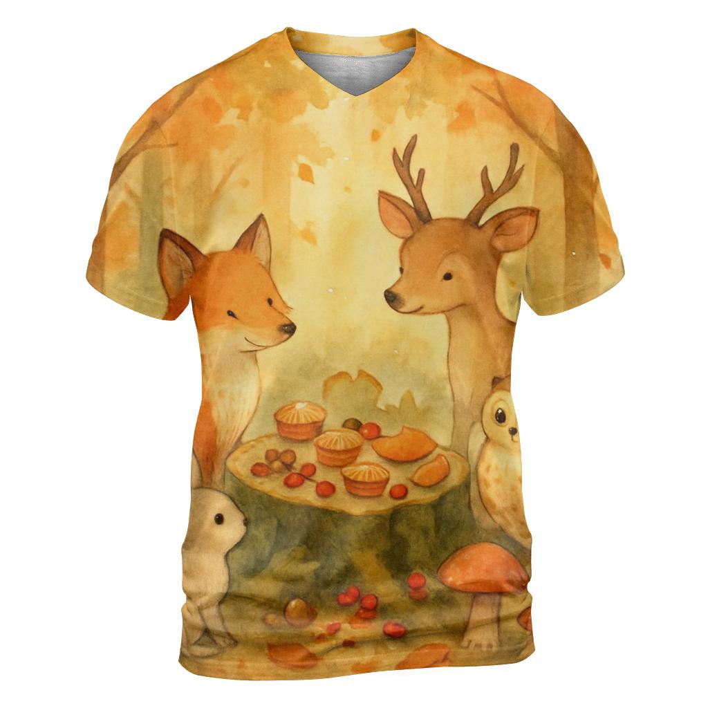 Woodland Friends Secret Feast unique graphic print tees