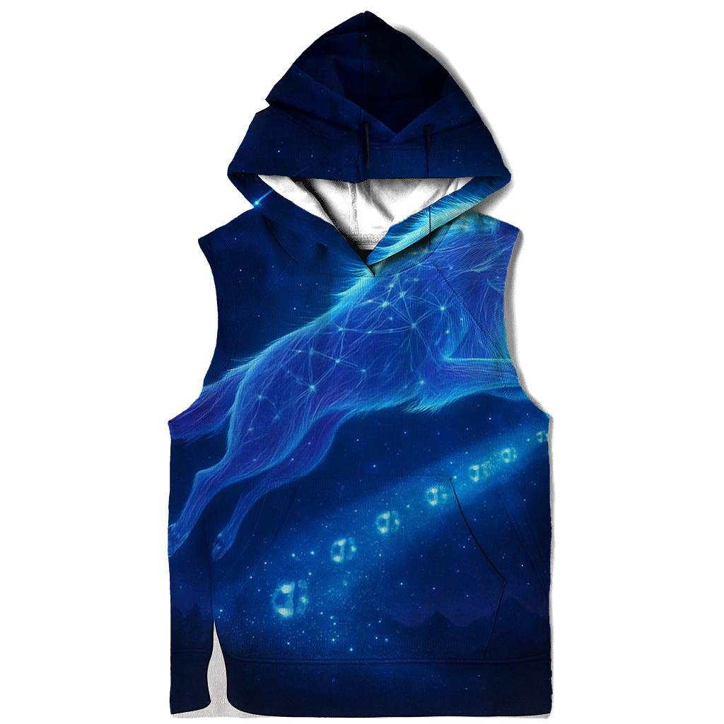 Celestial River Wolf premium hoodies