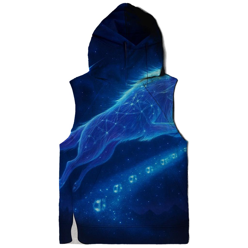 Celestial River Wolf premium hoodies