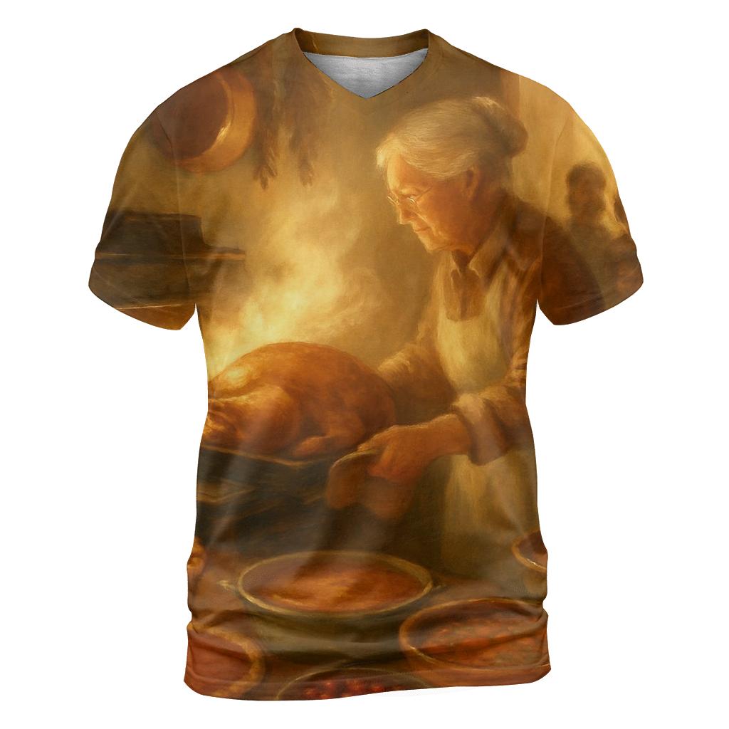 Grandmas Kitchen Thanksgiving Warmth unique graphic print tees