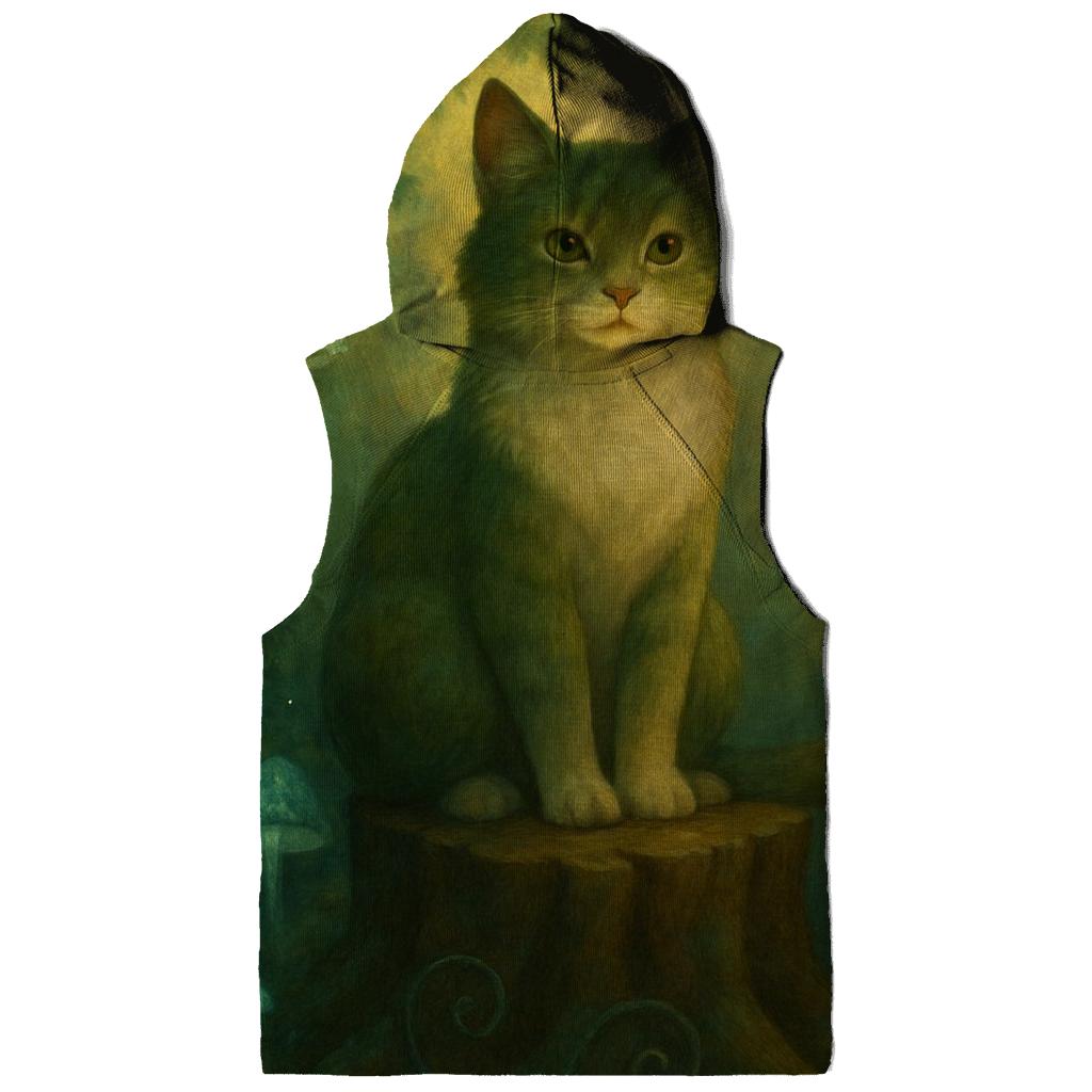 Forest Lantern Guardian Cat designer hoodies