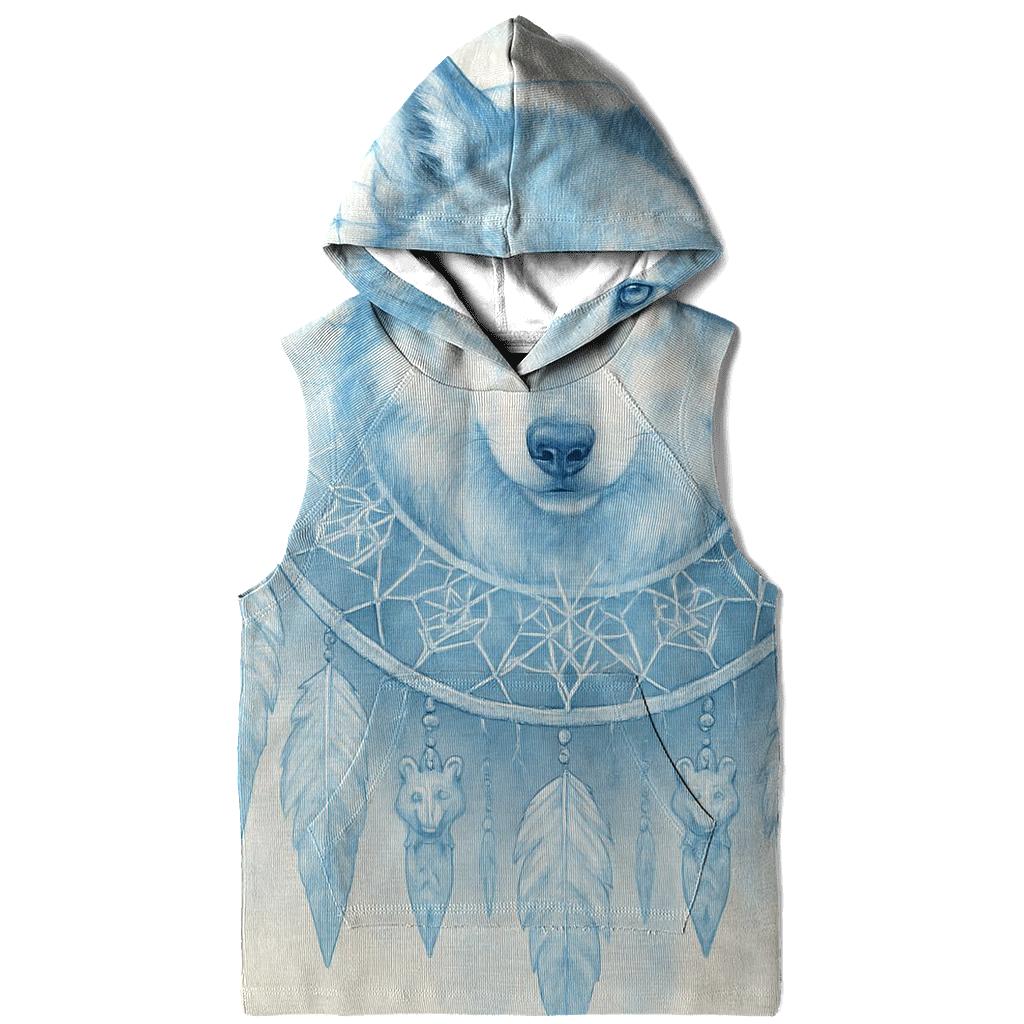 Glacier Spirit Dreamcatcher Wolf pullover hoodies