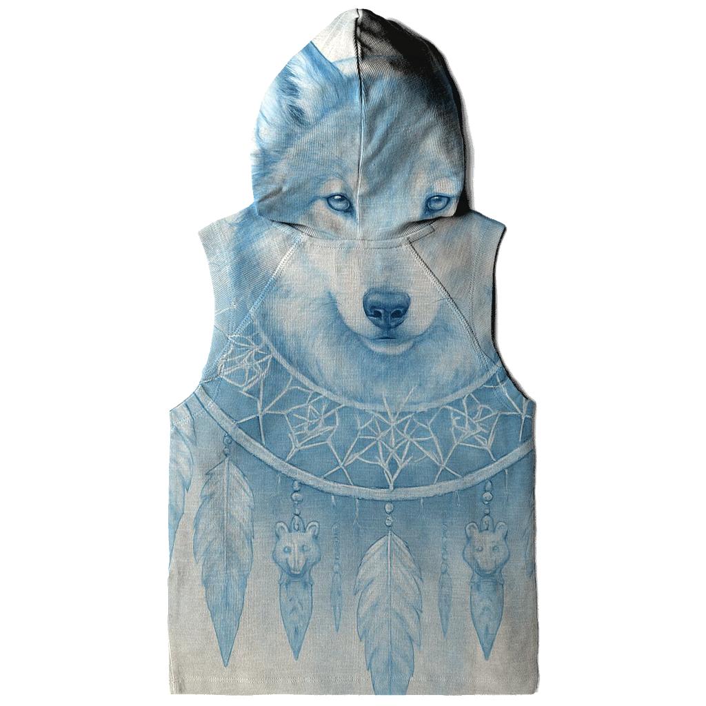 Glacier Spirit Dreamcatcher Wolf pullover hoodies