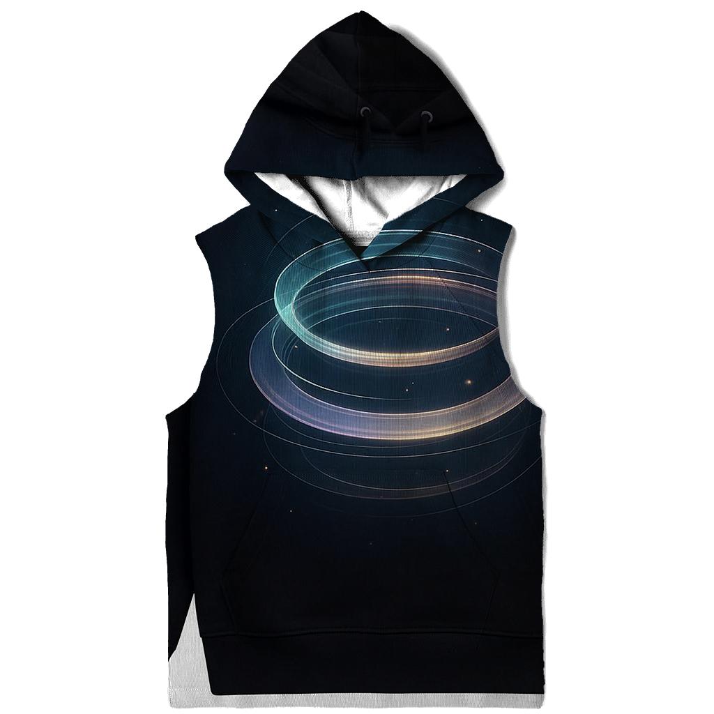 Ethereal Orbiting Rings heavyweight hoodies