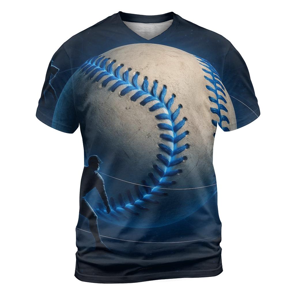 Orbiting Blue Knuckle Curve personalized full print shirts