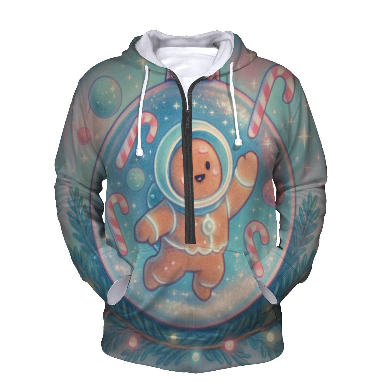 Gingerbread Galaxy Snowglobe hoodie designs