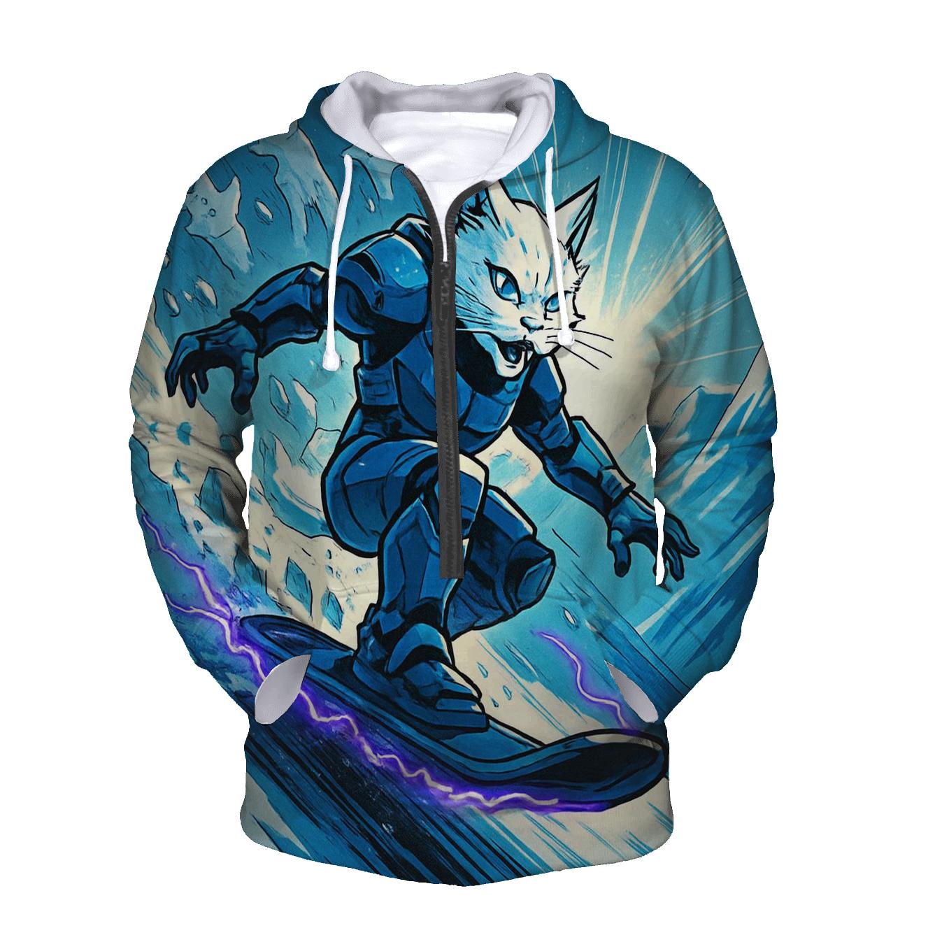 Snowboard Thunder Cat printed hoodies