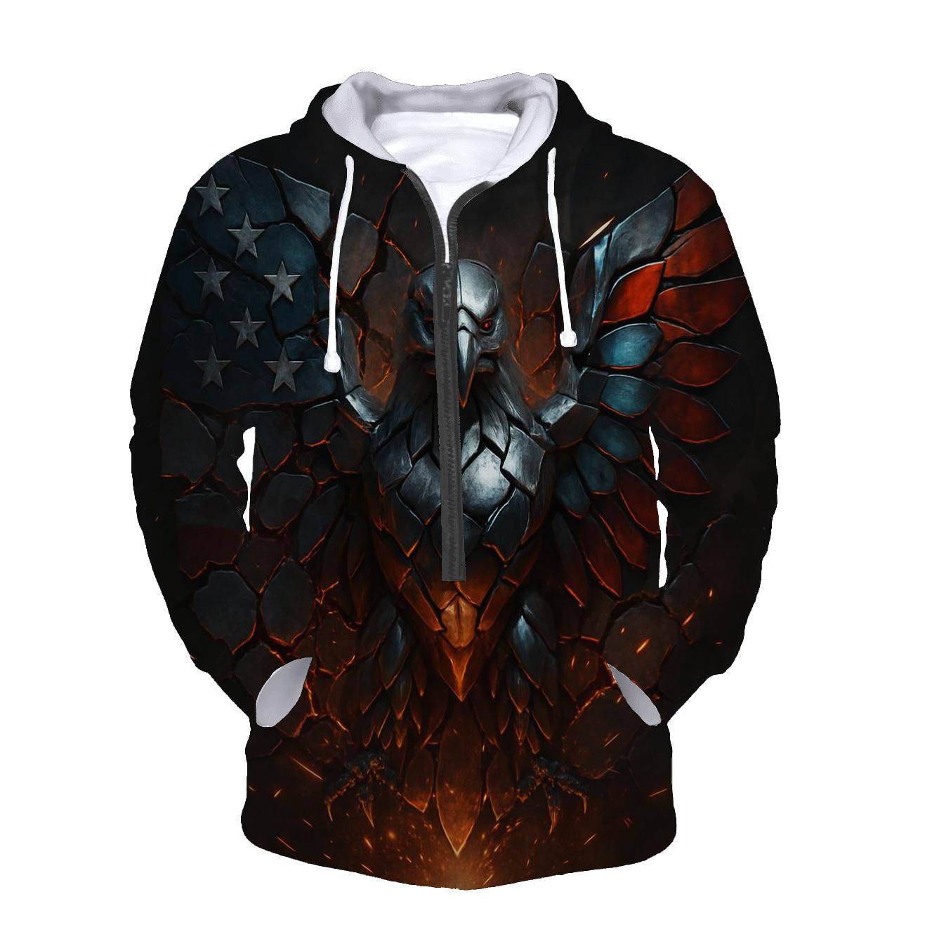 Steel Eagle Forge Of Freedom premium hoodies