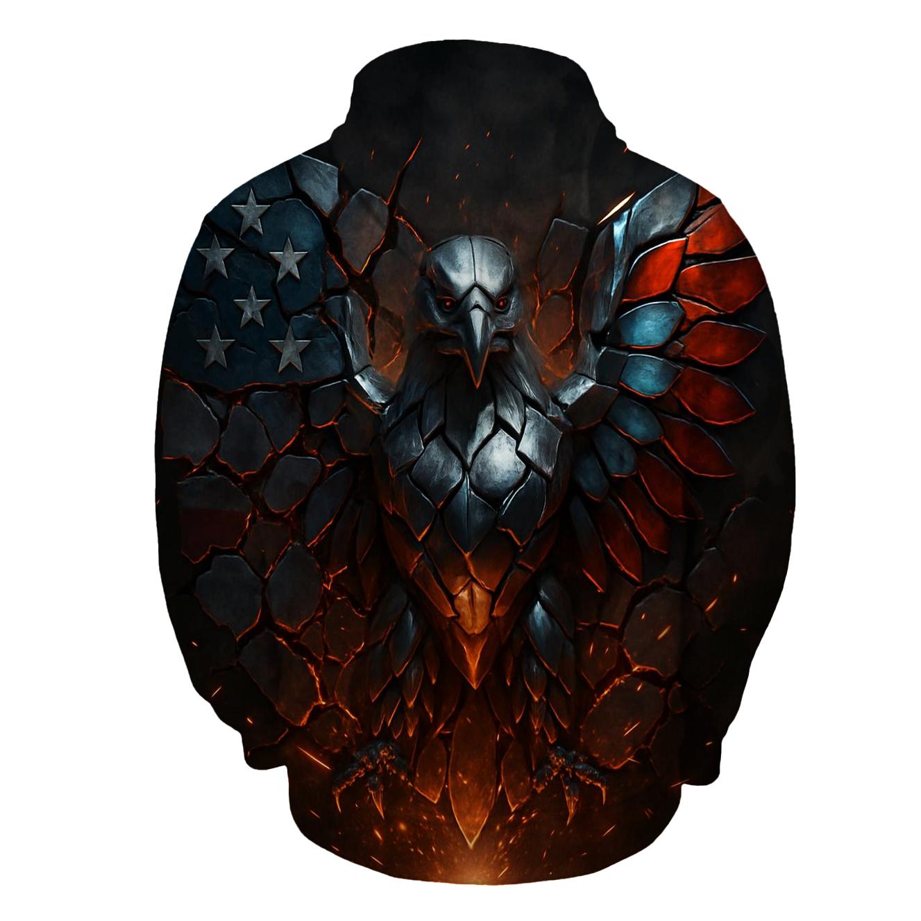 Steel Eagle Forge Of Freedom premium hoodies