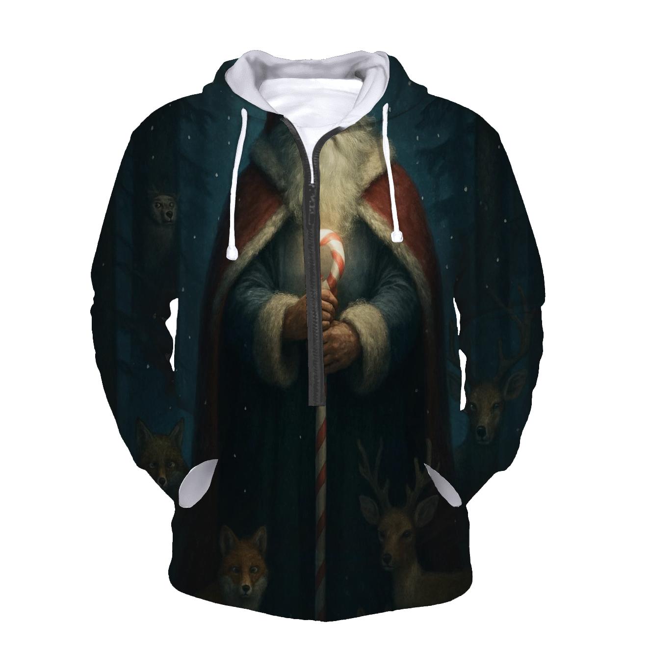 Midnight Forest Santa Guardian hoodie trends