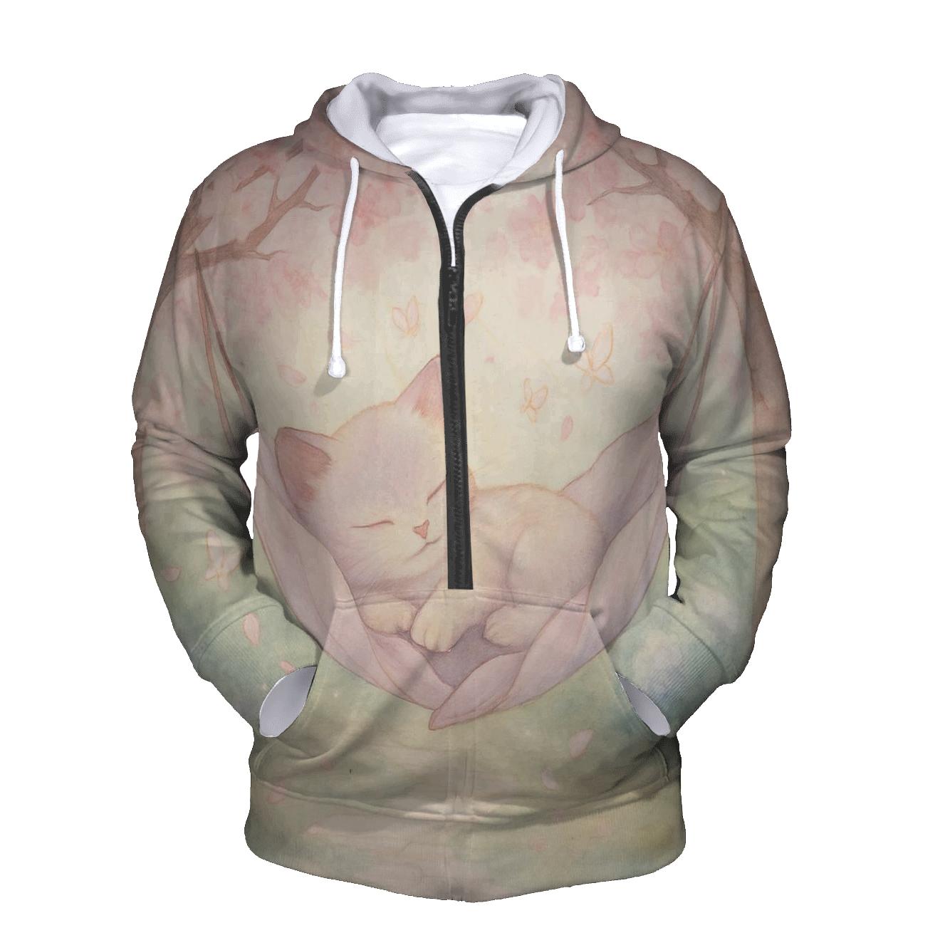 Blossom Hammock Garden Cat hoodie styles
