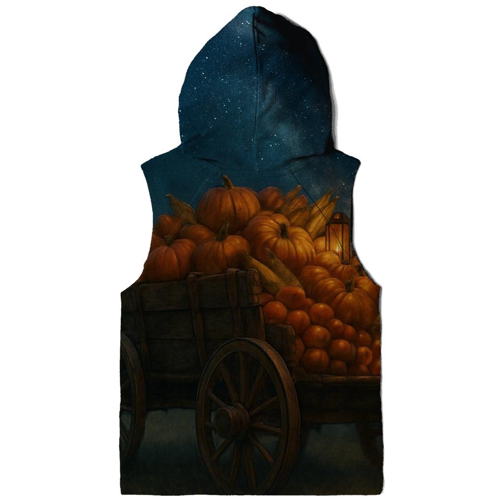Harvest Wagon Under Starry Sky zip-up hoodies